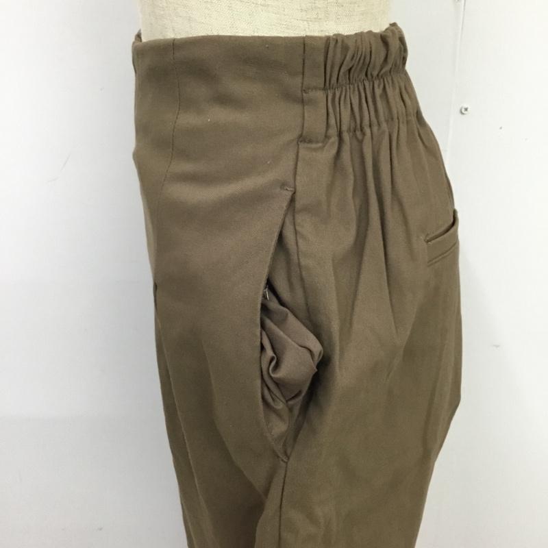 センスオブプレイスバイアーバンリサーチ SENSE OF PLACE by URBAN RESEARCH パンツ スラックス AA97-24C115 ストレッチワイドクロップドパンツ S 無地 茶 / ブラウン / レディース USED 古着 中古 10088912
