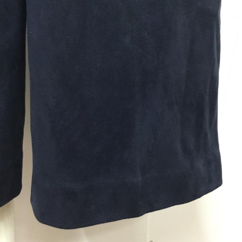 ラグナムーン LAGUNAMOON パンツ スラックス 031530701801 フェイクスエードガウチョパンツ S 無地 紺 / ネイビー / レディース USED 古着 中古 10088914