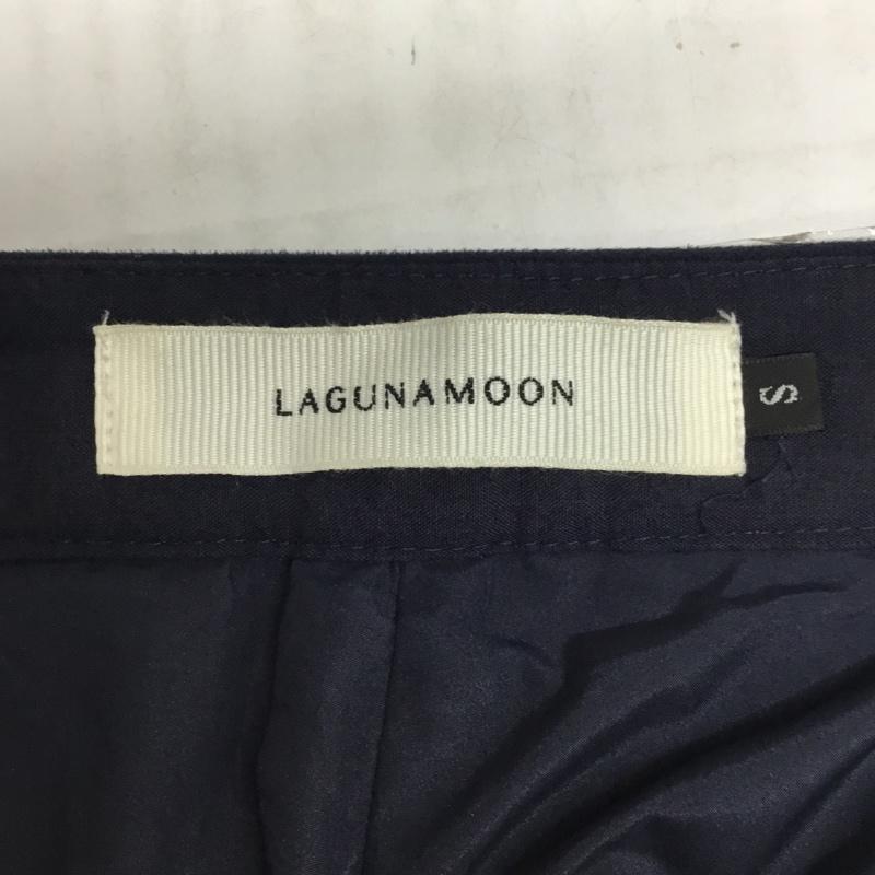 ラグナムーン LAGUNAMOON パンツ スラックス 031530701801 フェイクスエードガウチョパンツ S 無地 紺 / ネイビー / レディース USED 古着 中古 10088914
