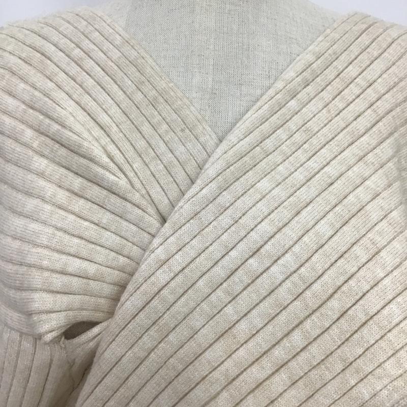 ティティベイト titivate ニット、セーター 長袖 M 無地 アイボリー / アイボリー / レディース USED 古着 中古 10088954