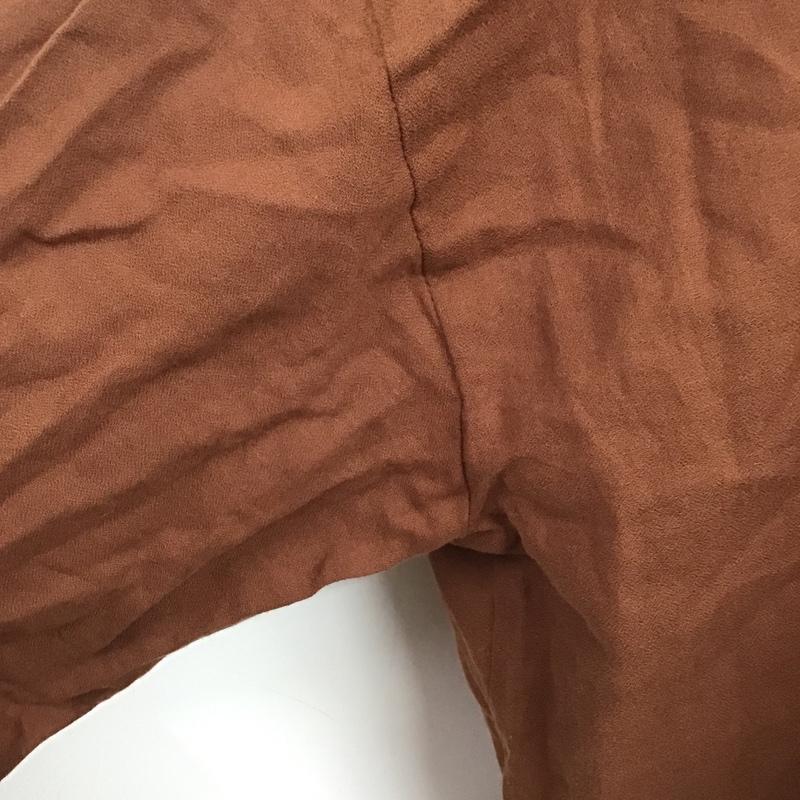 スライ SLY カットソー 長袖 030DSM30-4570 STAND GATHER トップス FREE 無地 茶 / ブラウン / レディース USED 古着 中古 10088955