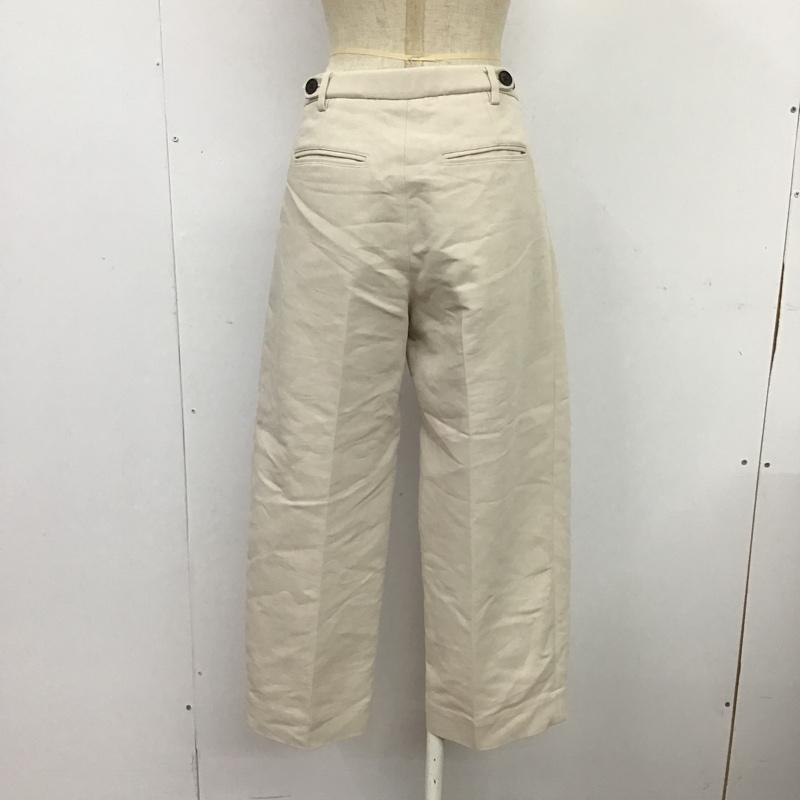 ステュディオス STUDIOUS パンツ スラックス 205344001 タックパンツ 0 無地 アイボリー / アイボリー / レディース USED 古着 中古 10088979