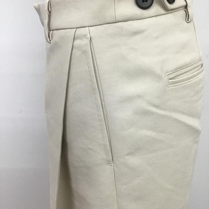 ステュディオス STUDIOUS パンツ スラックス 205344001 タックパンツ 0 無地 アイボリー / アイボリー / レディース USED 古着 中古 10088979