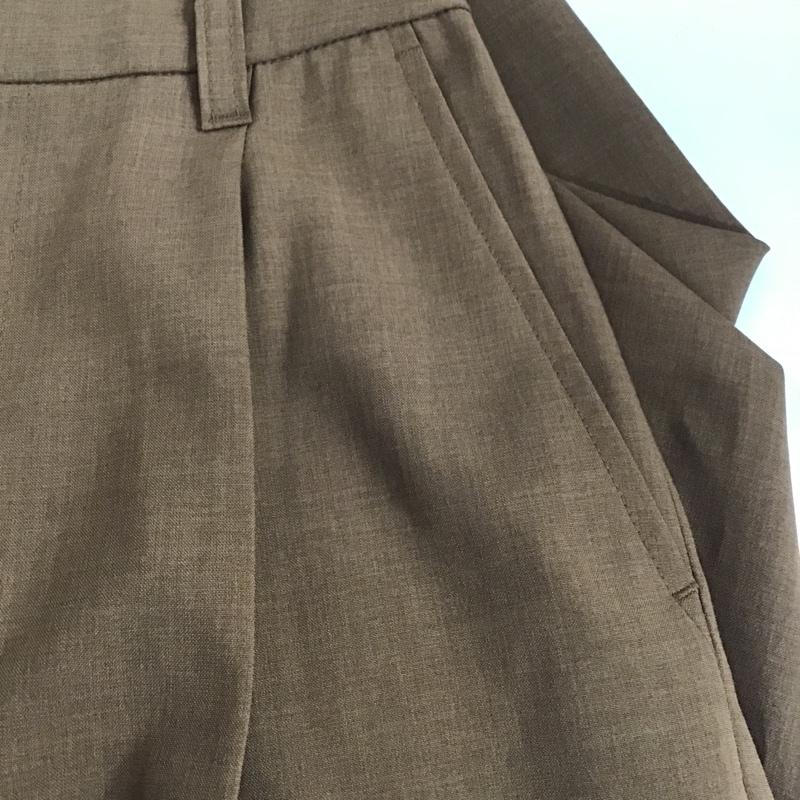 ローリーズファーム LOWRYS FARM パンツ スラックス M 無地 茶 / ブラウン / レディース USED 古着 中古 10088980