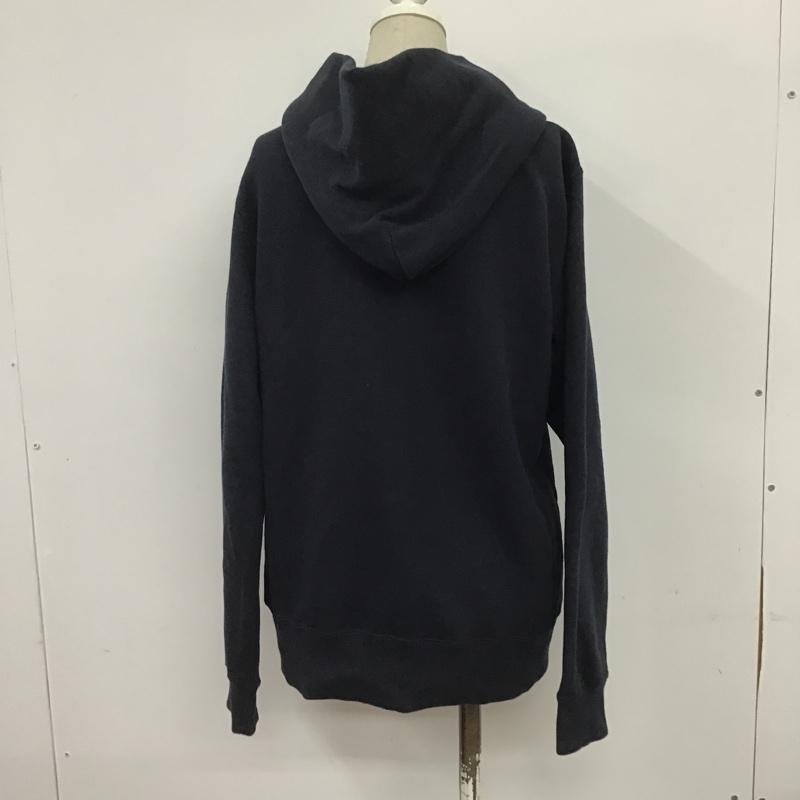 チャンピオン Campion パーカー 長袖 LL 無地 紺 / ネイビー / レディース USED 古着 中古 10088988