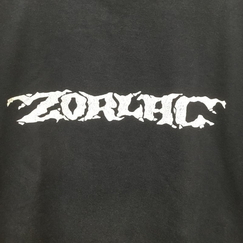 ユーズドクロージング used clothes Tシャツ 半袖 ZORLAC ゾーラック Pushead パスヘッド L ロゴ、文字 X キャラクター X プリント 黒 / ブラック /  メンズ USED 古着 中古 10089007