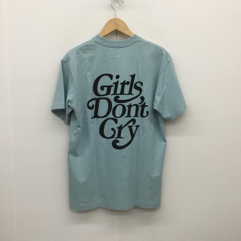 ヒューマンメード HUMAN MADE Tシャツ 半袖 Girls Don't Cry ガールズドントクライ VERDY M ロゴ、文字 水色 / ライトブルー / X 黒 / ブラック /  メンズ USED 古着 中古 10089010