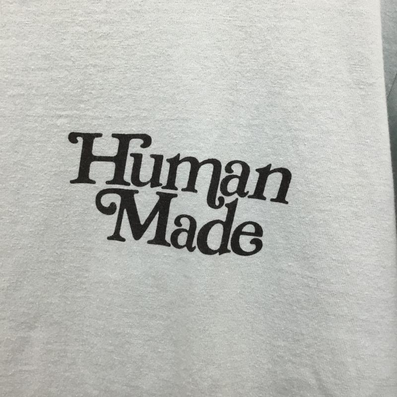 ヒューマンメード HUMAN MADE Tシャツ 半袖 Girls Don't Cry ガールズドントクライ VERDY M ロゴ、文字 水色 / ライトブルー / X 黒 / ブラック /  メンズ USED 古着 中古 10089010
