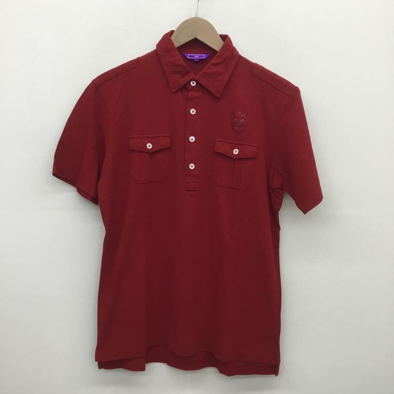 ビームスゴルフ BEAMS GOLF ポロシャツ 半袖 L ワンポイント 赤 / レッド / メンズ USED 古着 中古 10089019