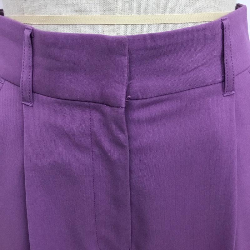 ナチュラルビューティーベーシック NATURAL BEAUTY BASIC パンツ スラックス XS 無地 紫 / パープル / レディース USED 古着 中古 10089037