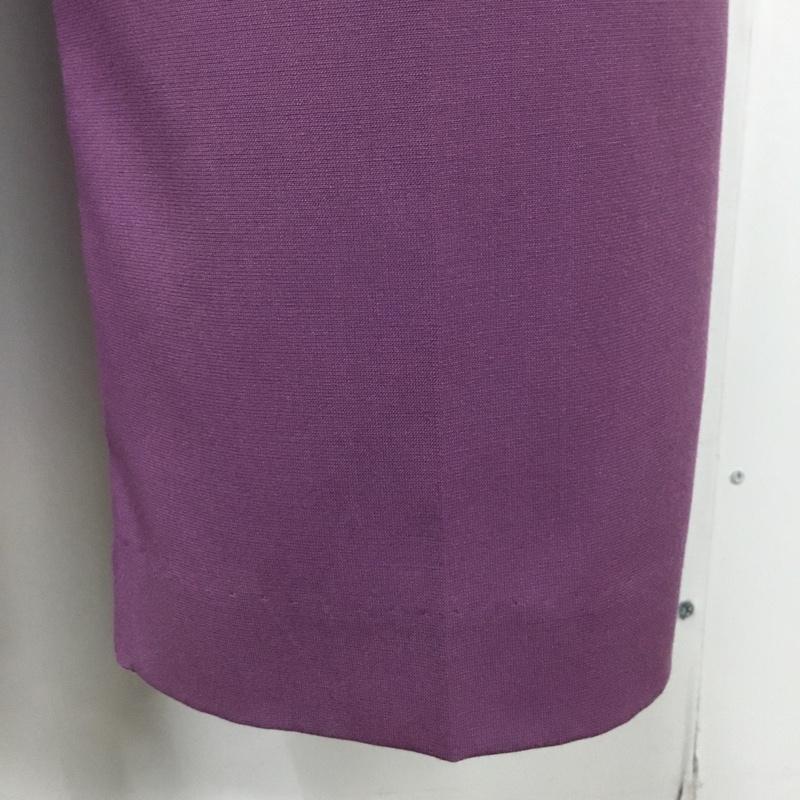 ナチュラルビューティーベーシック NATURAL BEAUTY BASIC パンツ スラックス XS 無地 紫 / パープル / レディース USED 古着 中古 10089037