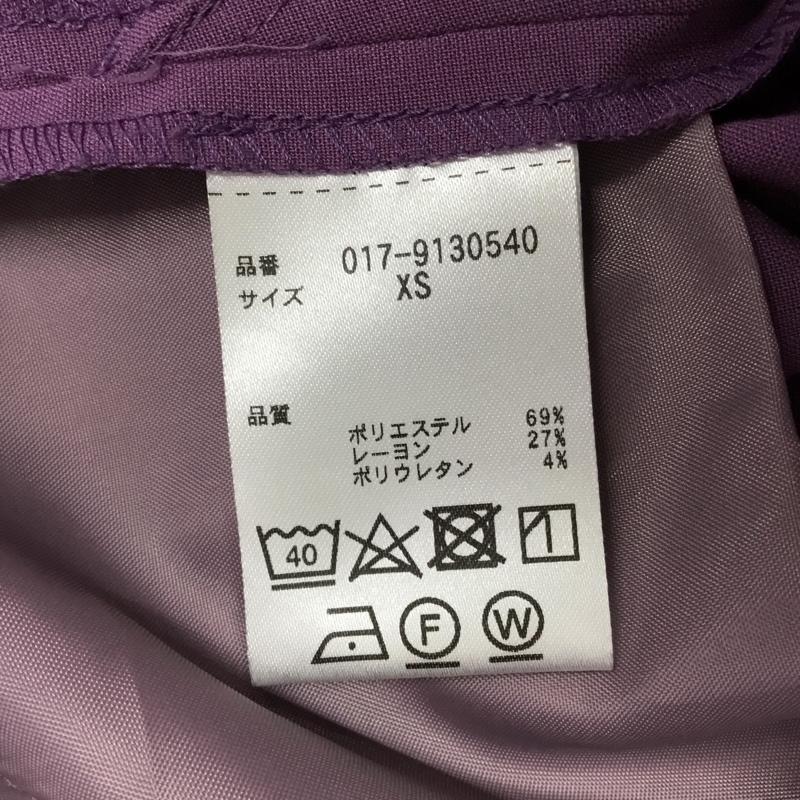 ナチュラルビューティーベーシック NATURAL BEAUTY BASIC パンツ スラックス XS 無地 紫 / パープル / レディース USED 古着 中古 10089037