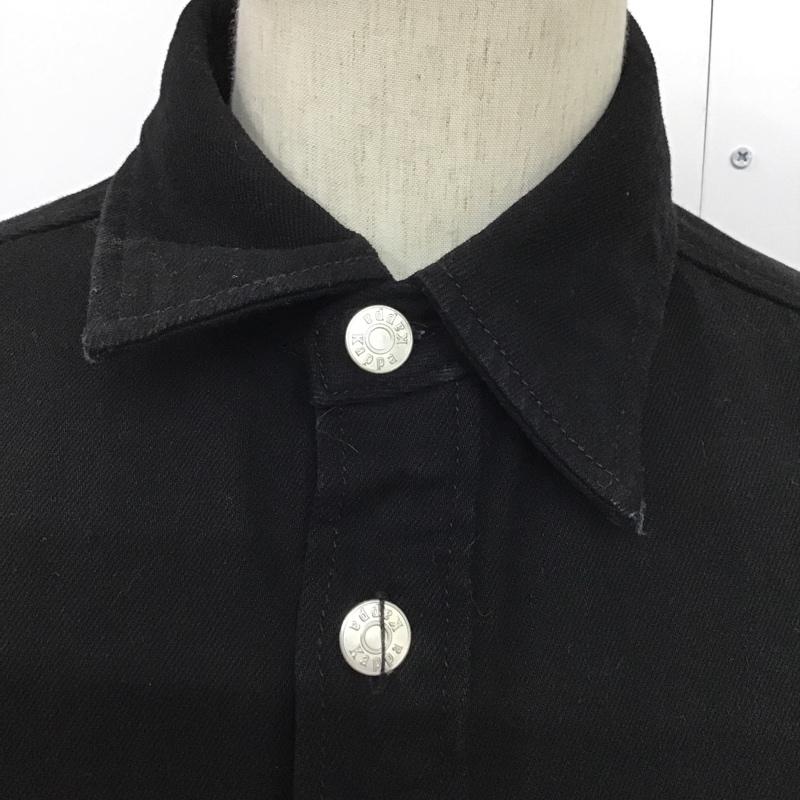 ジーユー GU ジャケット、上着 ジャケット、ブレザー 331-332809 KAPPA デニムロングシャツ S 刺繍 黒 / ブラック /  メンズ USED 古着 中古 10089112