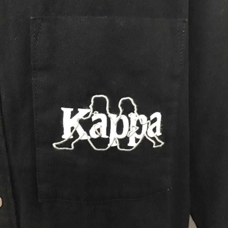 ジーユー GU ジャケット、上着 ジャケット、ブレザー 331-332809 KAPPA デニムロングシャツ S 刺繍 黒 / ブラック /  メンズ USED 古着 中古 10089112