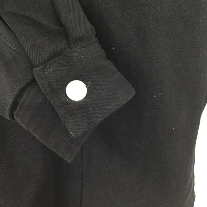 ジーユー GU ジャケット、上着 ジャケット、ブレザー 331-332809 KAPPA デニムロングシャツ S 刺繍 黒 / ブラック /  メンズ USED 古着 中古 10089112