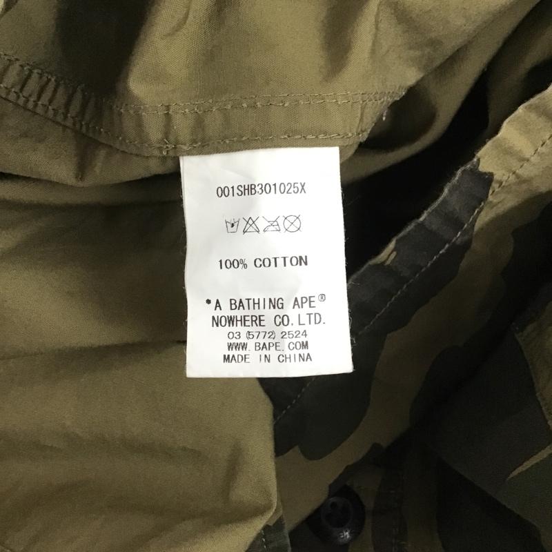 アベイシングエイプ A BATHING APE シャツ、ブラウス 長袖 バックプリント カモフラージュ柄・迷彩 茶 / ブラウン / X ベージュ / ベージュ / X カーキ / カーキ / X ダークブラウン / ダークブラウン /  メンズ USED 古着 中古 10089140