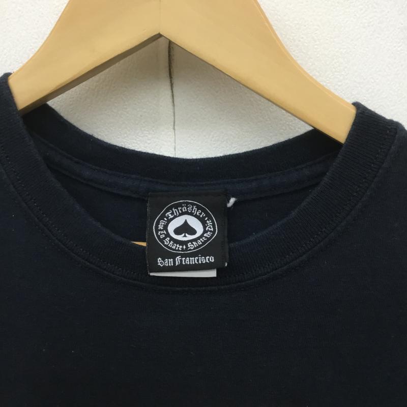 スラッシャー THRASHER Tシャツ 半袖 Pushead L プリント X キャラクター 黒 / ブラック /  メンズ USED 古着 中古 10089202