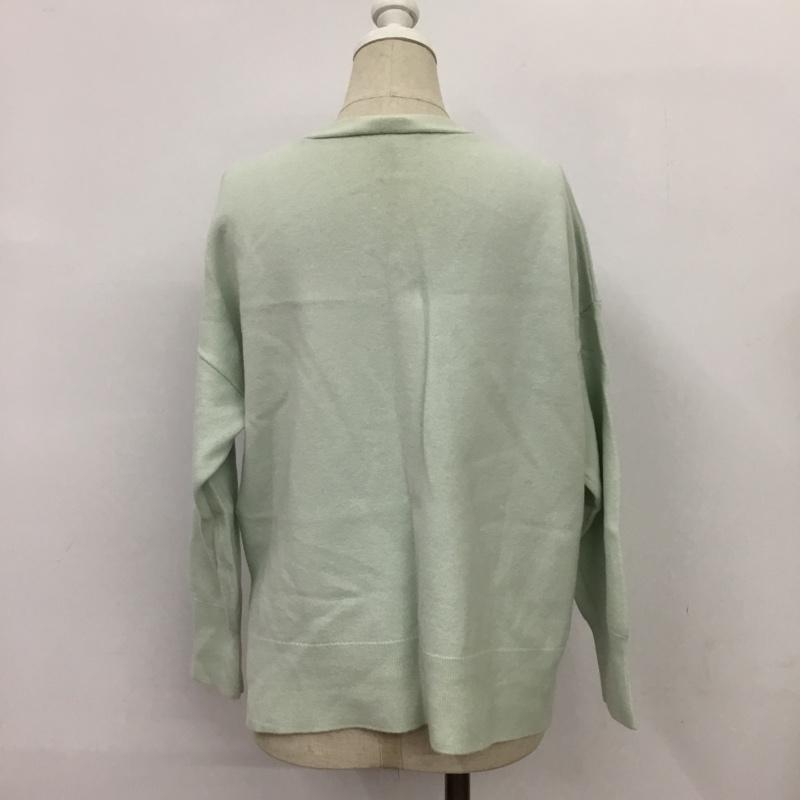 マカフィー MACPHEE ニット、セーター 長袖 S 無地 水色 / ライトブルー / レディース USED 古着 中古 10089223