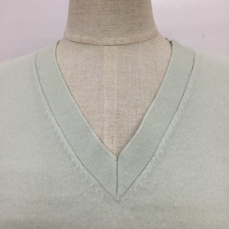 マカフィー MACPHEE ニット、セーター 長袖 S 無地 水色 / ライトブルー / レディース USED 古着 中古 10089223