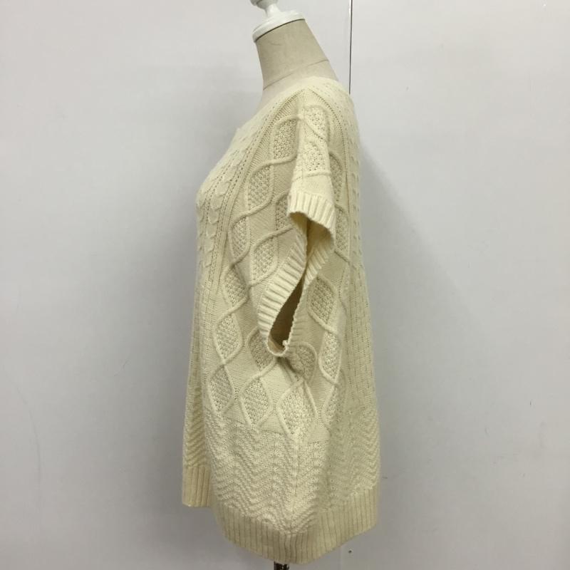 エヘカソポ ehka sopo ベスト ベスト ニット FREE 無地 オフホワイト / オフホワイト / レディース USED 古着 中古 10089229