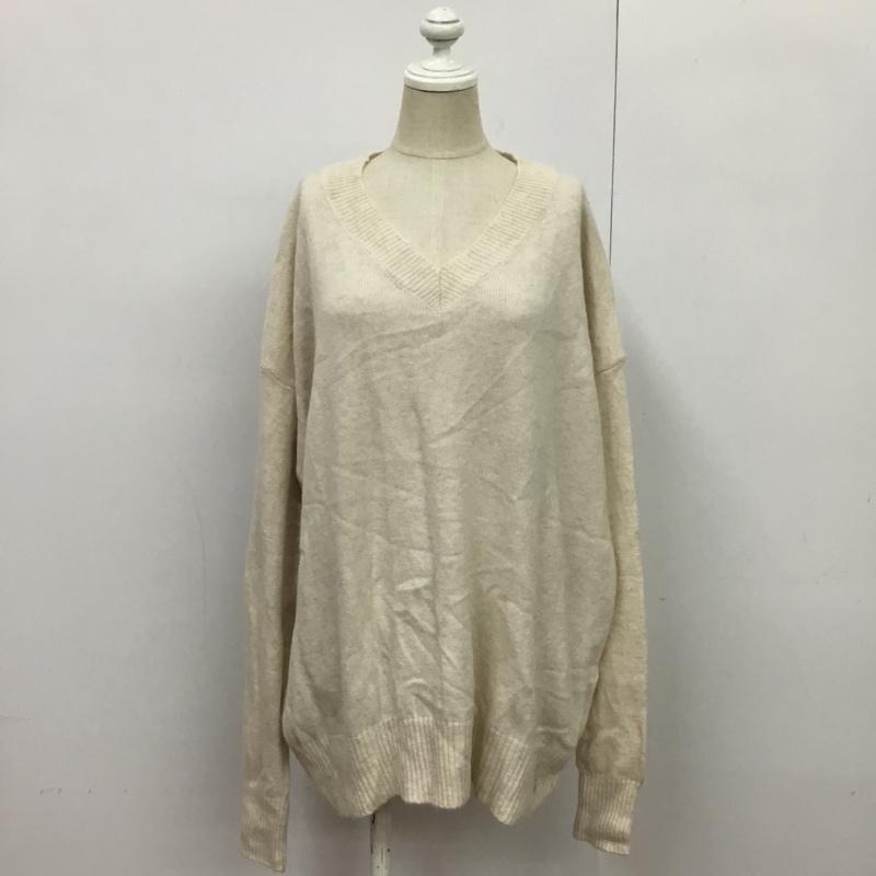 グリーンレーベルリラクシング green label relaxing ニット、セーター 長袖 3613-136-2376 無地 オフホワイト / オフホワイト / レディース USED 古着 中古 10089250