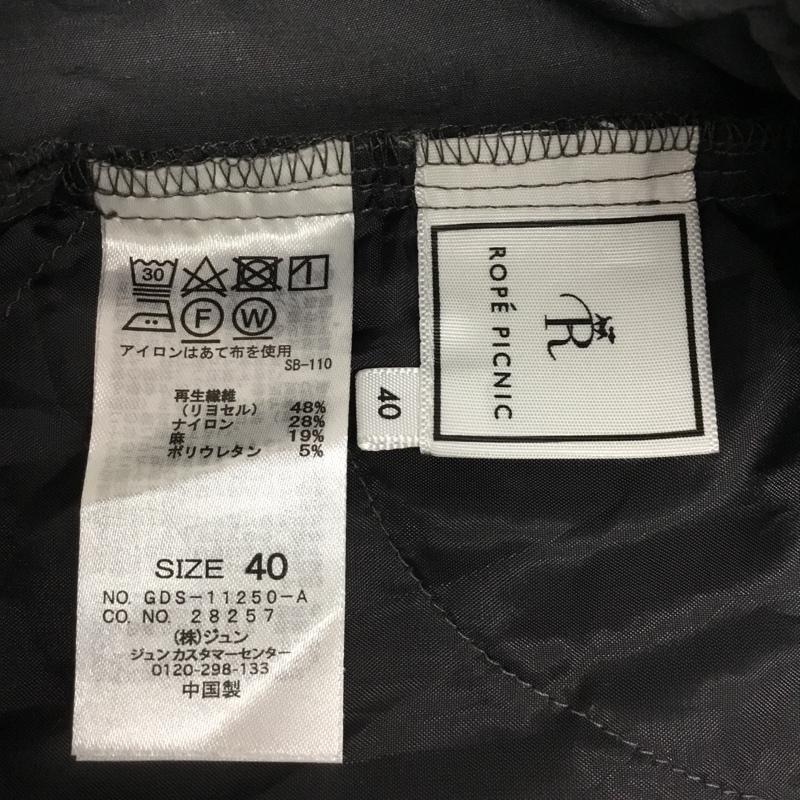 ロペピクニック ROPE' PICNIC パンツ スラックス 40 無地 チャコールグレー / チャコールグレー / レディース USED 古着 中古 10089251