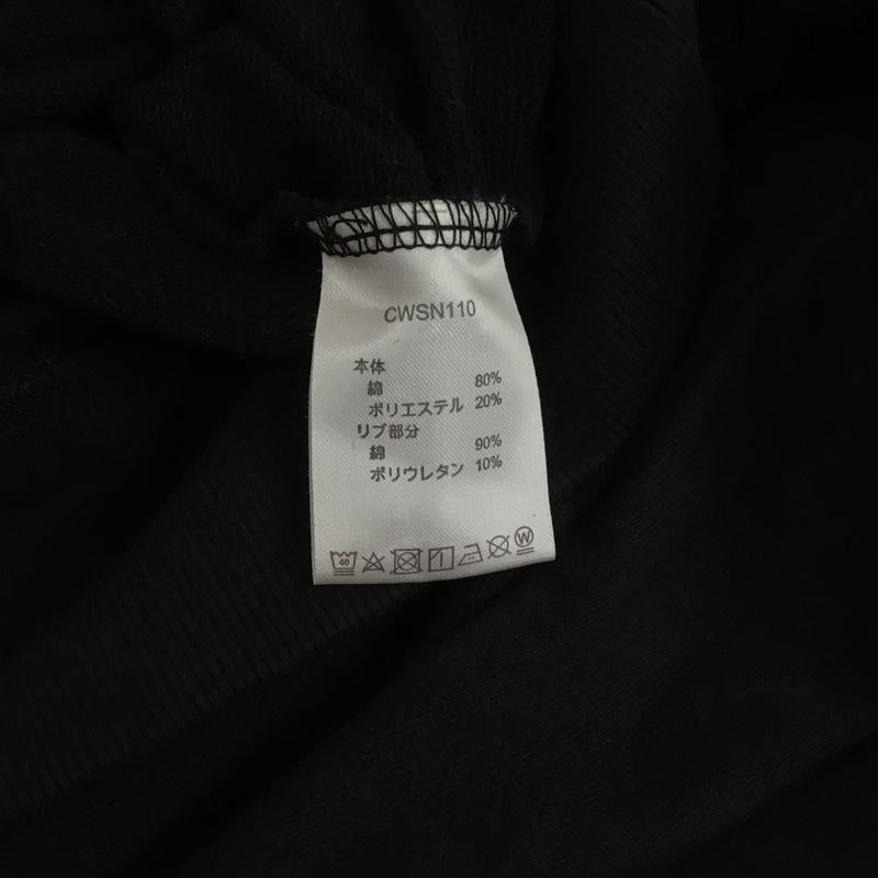 チャンピオン Champion パーカー 長袖 CWSN110 スウェット プルオーバー L ロゴ、文字 黒 / ブラック / レディース USED 古着 中古 10089393