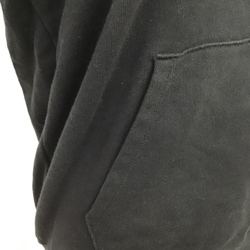 チャンピオン Champion パーカー 長袖 CWSN110 スウェット プルオーバー L ロゴ、文字 黒 / ブラック / レディース USED 古着 中古 10089393