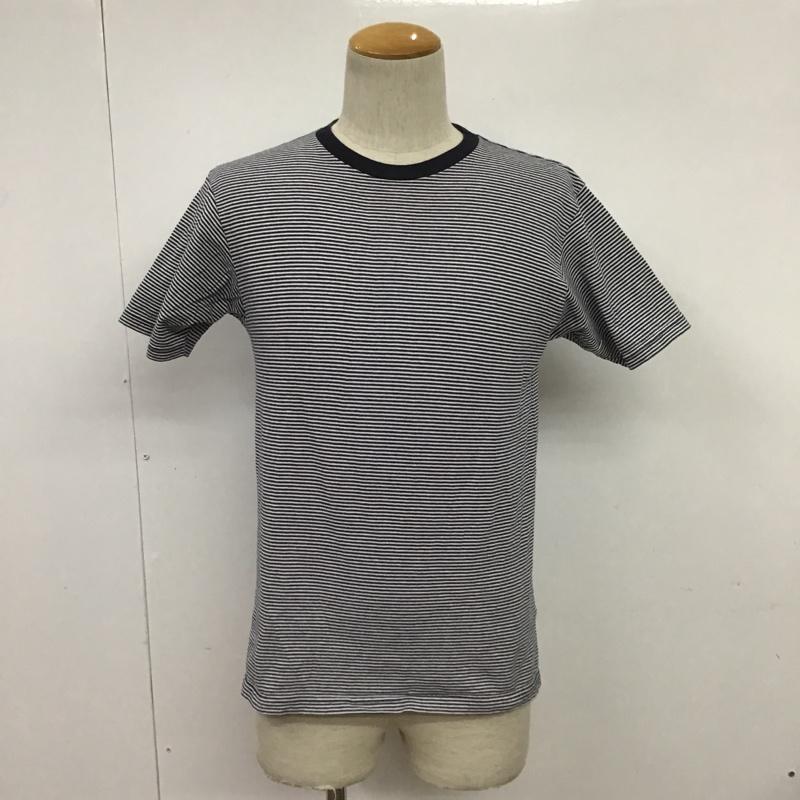 ユニフォームエクスペリメント uniform experiment Tシャツ 半袖 UE-90056 バックプリント 3 ボーダー柄 白 / ホワイト / X 紺 / ネイビー /  メンズ USED 古着 中古 10089412