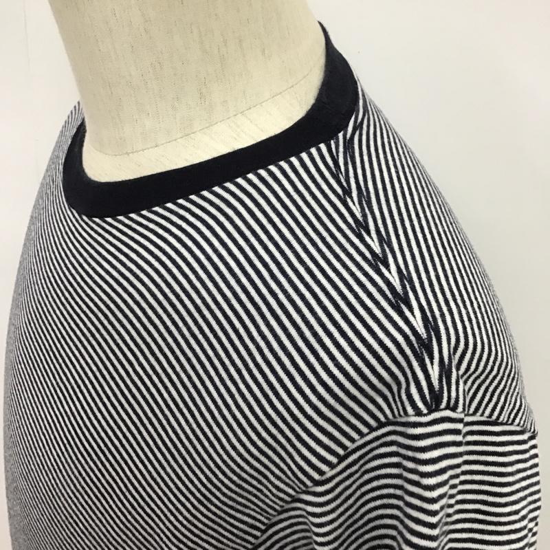 ユニフォームエクスペリメント uniform experiment Tシャツ 半袖 UE-90056 バックプリント 3 ボーダー柄 白 / ホワイト / X 紺 / ネイビー /  メンズ USED 古着 中古 10089412