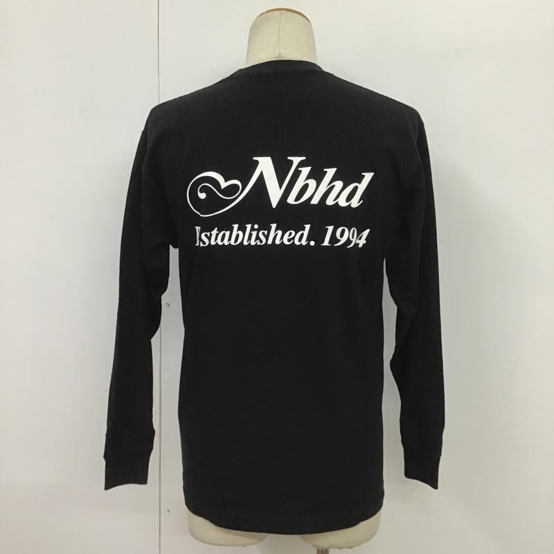 ネイバーフッド NEIGHBORHOOD Tシャツ 長袖 バックプリント XS ロゴ、文字 黒 / ブラック /  メンズ USED 古着 中古 10089413