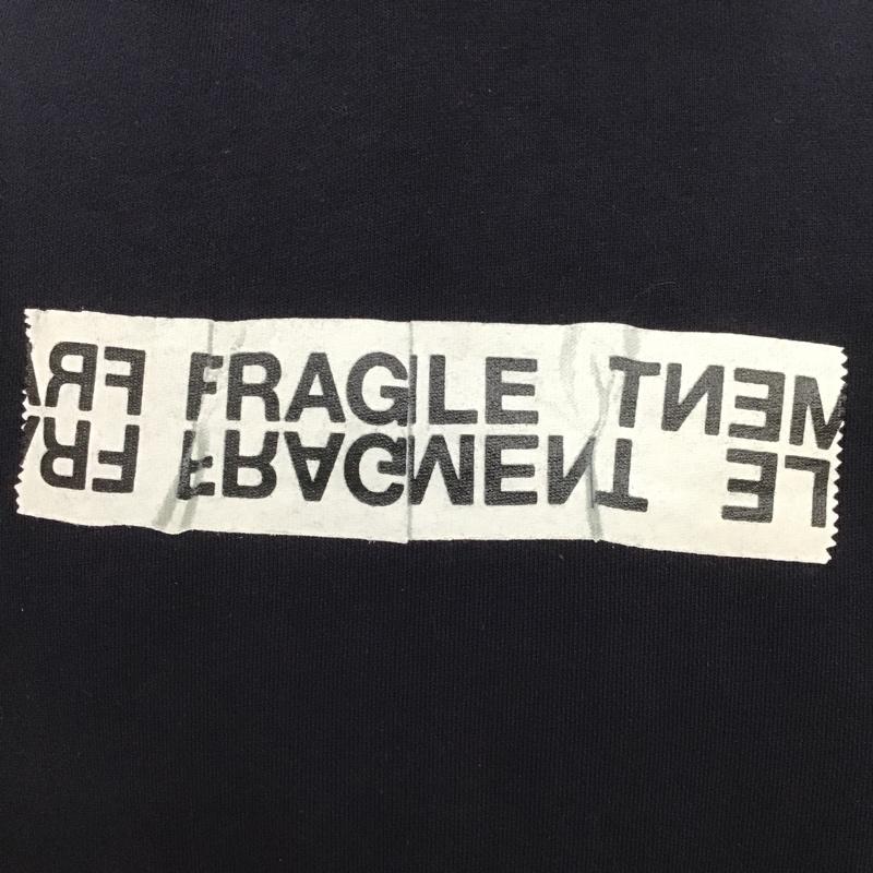 フラグメント FRAGMENT パーカー 長袖 19-02026M sacai スウェット プルオーバー 2 ロゴ、文字 紺 / ネイビー / メンズ USED 古着 中古 10089417