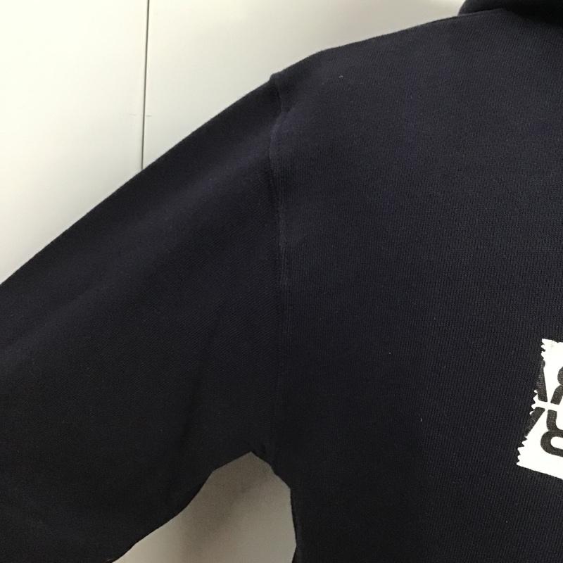 フラグメント FRAGMENT パーカー 長袖 19-02026M sacai スウェット プルオーバー 2 ロゴ、文字 紺 / ネイビー / メンズ USED 古着 中古 10089417