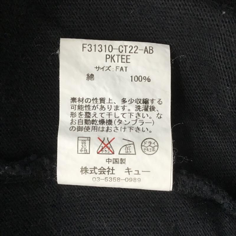 エフエイティー FAT Tシャツ 半袖 F31310-CT22-AB PKTEE 刺繍 ロゴ、文字 黒 / ブラック /  メンズ USED 古着 中古 10089429