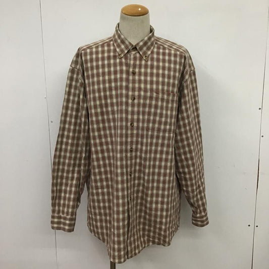 エルエルビーン L.L.Bean シャツ、ブラウス 長袖 ボタンダウン チェック アイボリー / アイボリー / X ボルドー / ボルドー / X カーキ / カーキ / X 水色 / ライトブルー /  メンズ USED 古着 中古 10089433