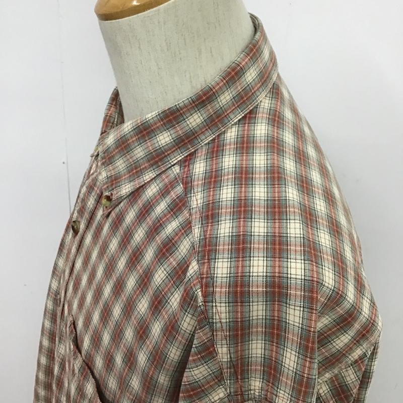 エルエルビーン L.L.Bean シャツ、ブラウス 長袖 ボタンダウン チェック アイボリー / アイボリー / X ボルドー / ボルドー / X カーキ / カーキ / X 水色 / ライトブルー /  メンズ USED 古着 中古 10089433