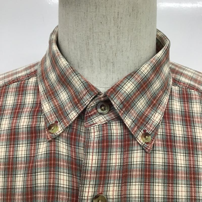 エルエルビーン L.L.Bean シャツ、ブラウス 長袖 ボタンダウン チェック アイボリー / アイボリー / X ボルドー / ボルドー / X カーキ / カーキ / X 水色 / ライトブルー /  メンズ USED 古着 中古 10089433