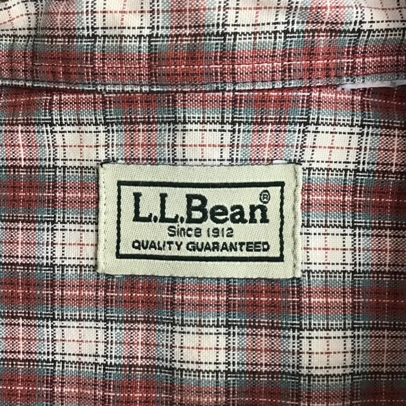 エルエルビーン L.L.Bean シャツ、ブラウス 長袖 ボタンダウン チェック アイボリー / アイボリー / X ボルドー / ボルドー / X カーキ / カーキ / X 水色 / ライトブルー /  メンズ USED 古着 中古 10089433