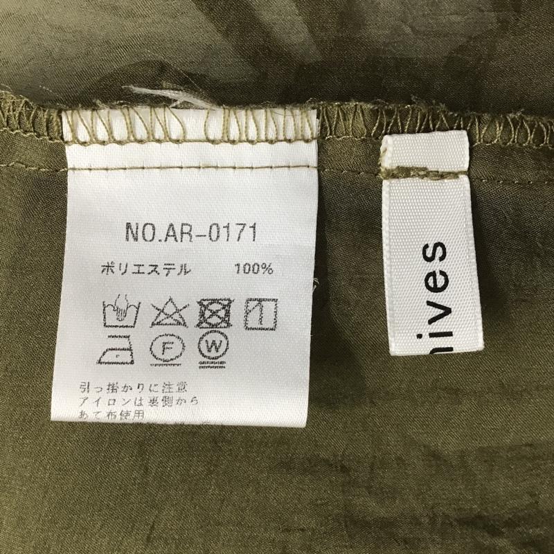 アーカイブ Archive シャツ、ブラウス 長袖 FREE 無地 カーキ / カーキ / レディース USED 古着 中古 10089452