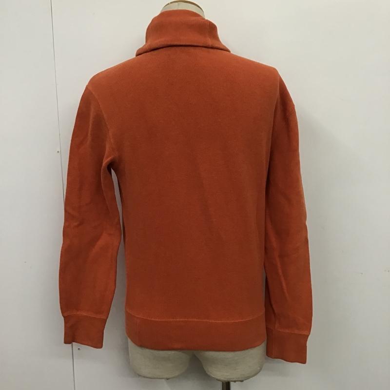 ポロラルフローレン POLO RALPH LAUREN トレーナー 長袖 ショールカラー コットン XS ワンポイント 橙 / オレンジ / メンズ USED 古着 中古 10089458