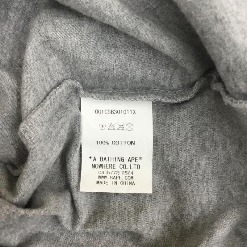 アベイシングエイプ A BATHING APE Tシャツ 半袖 ドット柄 猿顔 S ドット 灰 / グレー /  メンズ USED 古着 中古 10089485