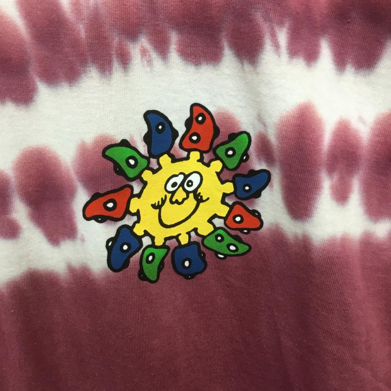 リアルバッドマン REAL BAD MAN Tシャツ 半袖 タイダイ Delic Sun Tie Dye S/S Tee XL グラデーション 赤 / レッド / X 桃 / ピンク /  メンズ USED 古着 中古 10089486