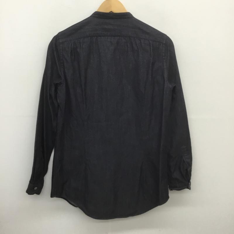 ポールスミス Paul Smith シャツ、ブラウス 長袖 バンドカラー ノーカラー デニム S グラデーション インディゴ / インディゴ /  メンズ USED 古着 中古 10089492