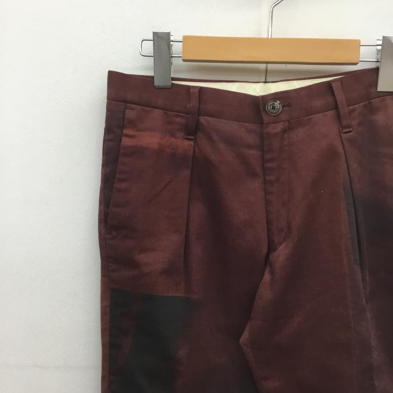ポールスミス Paul Smith パンツ スラックス 転写 裾ダブル S プリント 赤 / レッド / メンズ USED 古着 中古 10089495