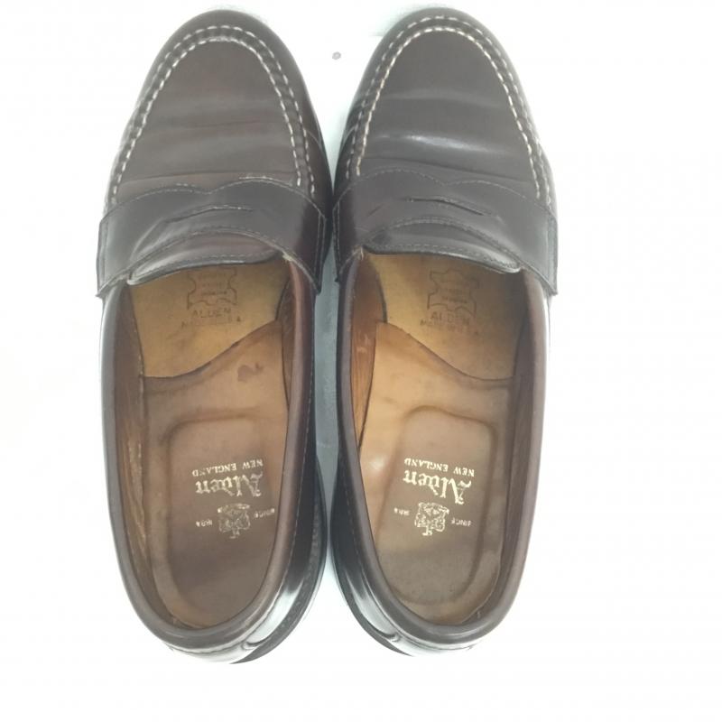 オールデン ALDEN ローファー ローファー コインローファー 986 USA製 US:8 茶 / ブラウン / メンズ USED 古着 中古 10089532