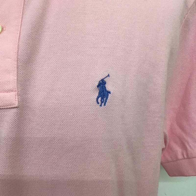 ポロバイラルフローレン Polo by RALPH LAUREN ポロシャツ 半袖 半袖 タグ付き L ワンポイント 桃 / ピンク / メンズ USED 古着 中古 10089544