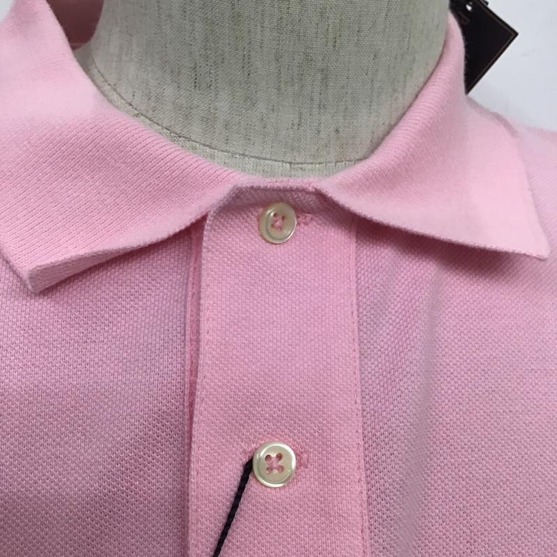 ポロバイラルフローレン Polo by RALPH LAUREN ポロシャツ 半袖 半袖 タグ付き L ワンポイント 桃 / ピンク / メンズ USED 古着 中古 10089544