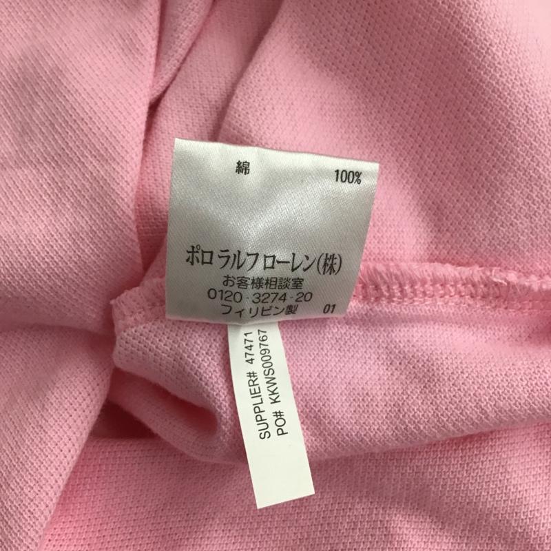 ポロバイラルフローレン Polo by RALPH LAUREN ポロシャツ 半袖 半袖 タグ付き L ワンポイント 桃 / ピンク / メンズ USED 古着 中古 10089544
