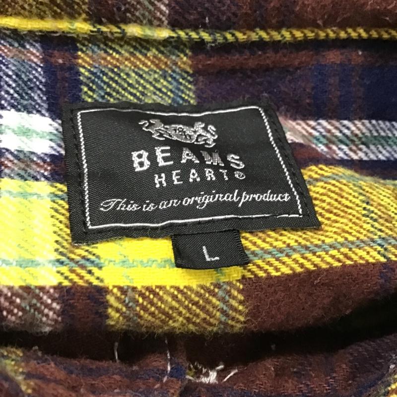 ビームス ハート BEAMS HEART シャツ、ブラウス 長袖 L チェック マルチカラー / マルチカラー /  メンズ USED 古着 中古 10089562
