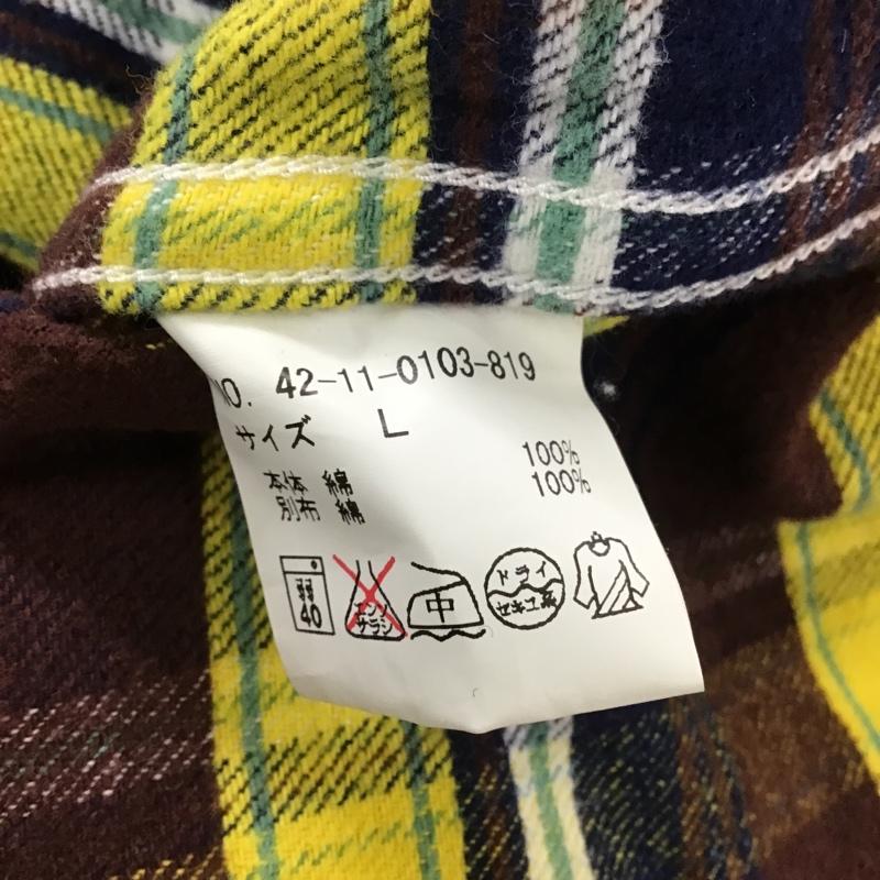 ビームス ハート BEAMS HEART シャツ、ブラウス 長袖 L チェック マルチカラー / マルチカラー /  メンズ USED 古着 中古 10089562